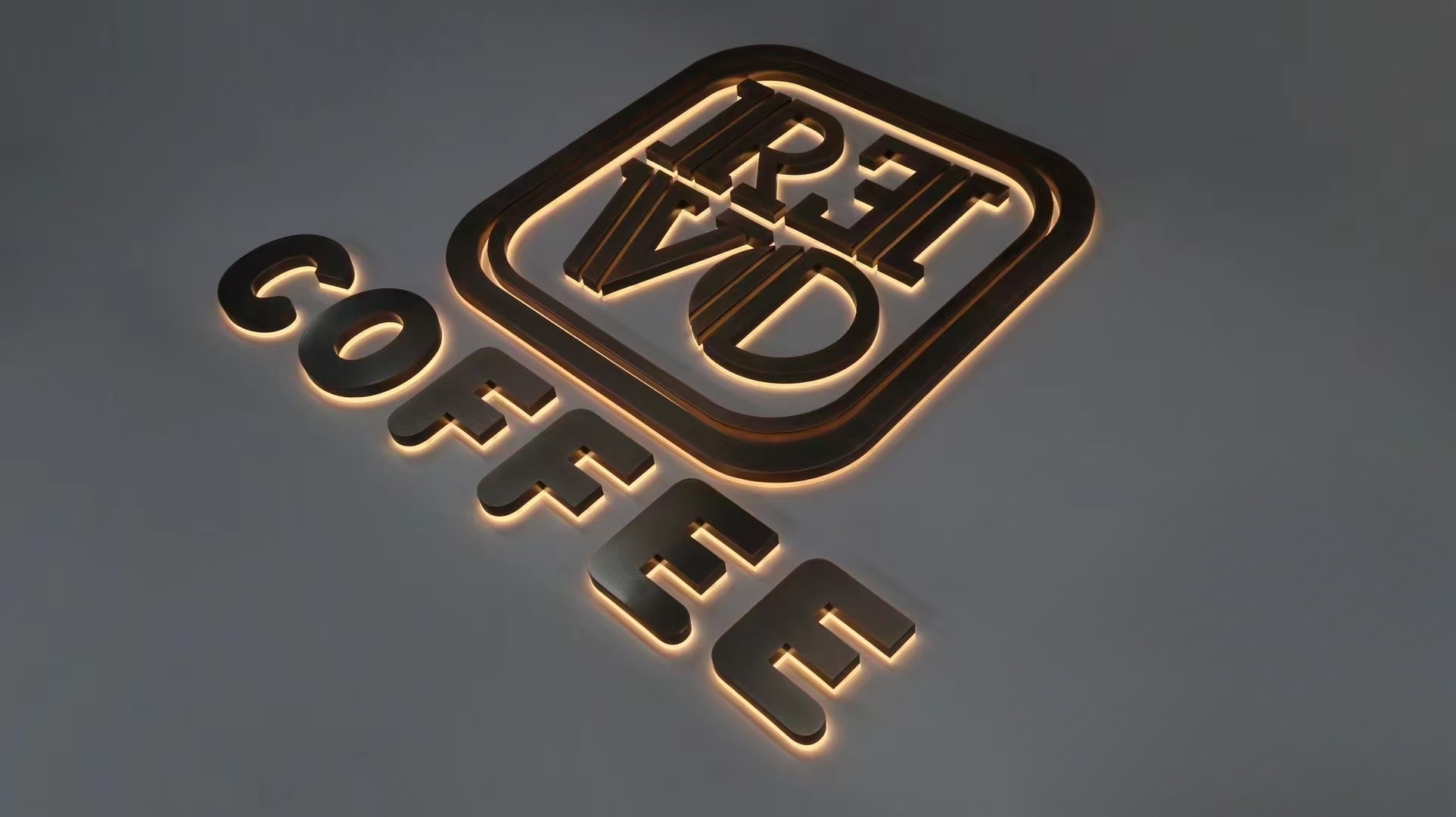 High-End LED Halo Lit 3D Letter Signs Manufacturer